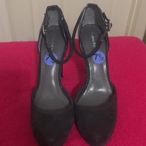 Calvin Klein ankle strap pump.